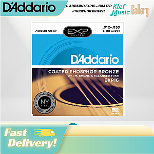 D'ADDARIO EXP16 - COATED PHOSPHOR BRONZE Acoustic Guitar Strings
