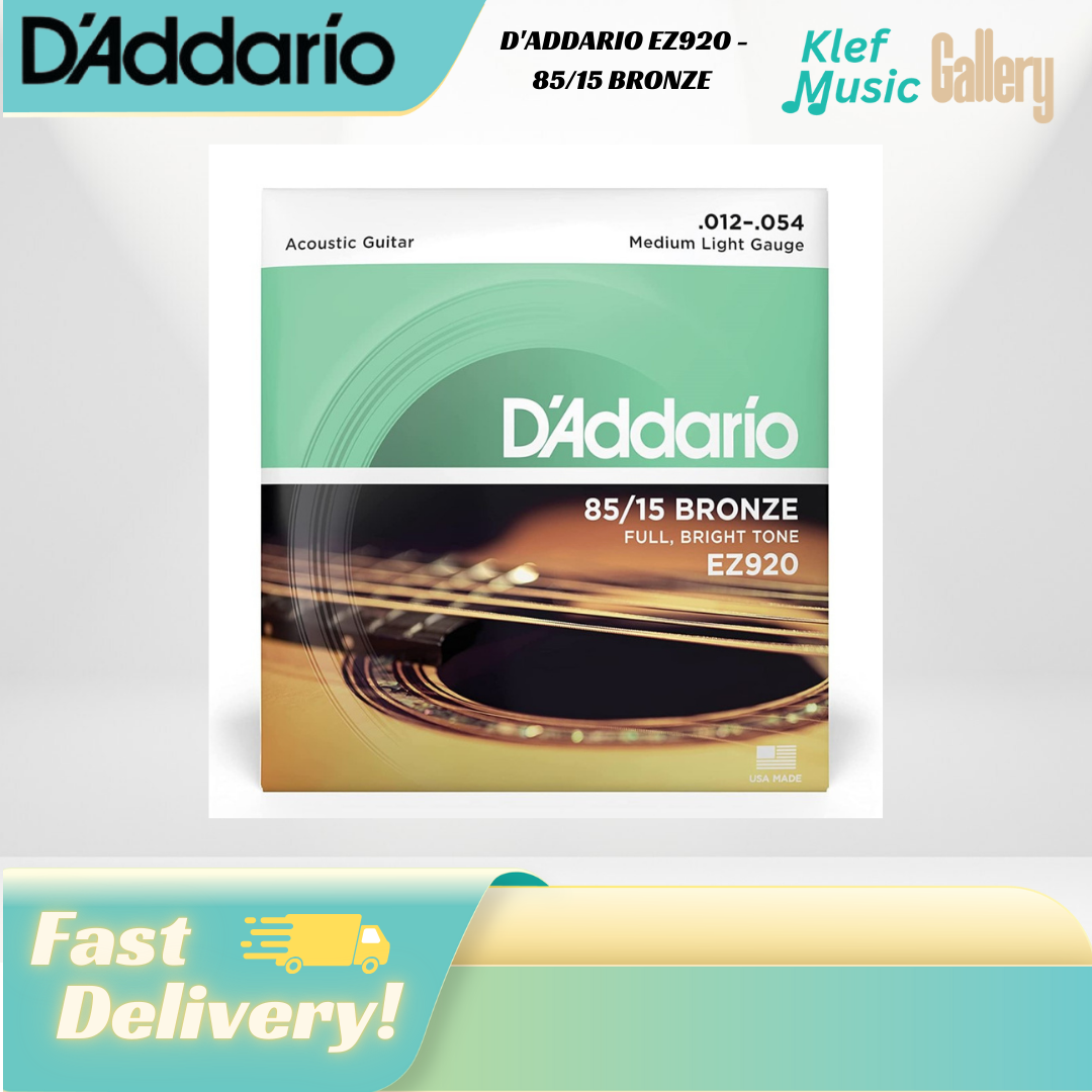 D'ADDARIO EZ920 - 85/15 BRONZE Acoustic Guitar Strings