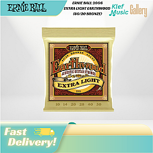 ERNIE BALL 2006 - EXTRA LIGHT EARTHWOOD (80/20 BRONZE) Acoustic Guitar Strings