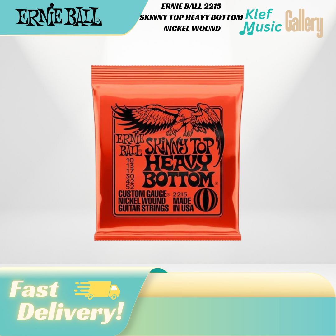 ERNIE BALL 2215 - SKINNY TOP HEAVY BOTTOM NICKEL WOUND Electric Guitar Strings